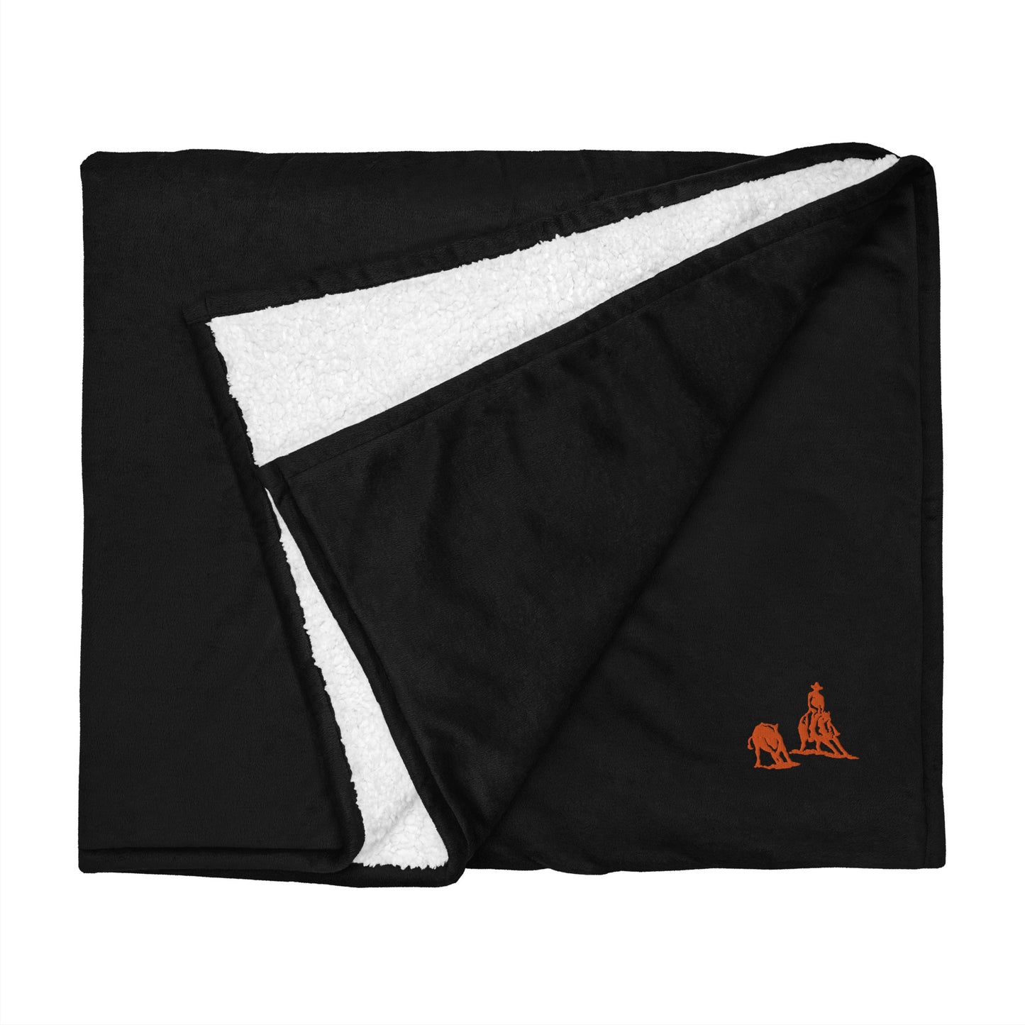 Premium Sherpa Blanket - Cutting Horse