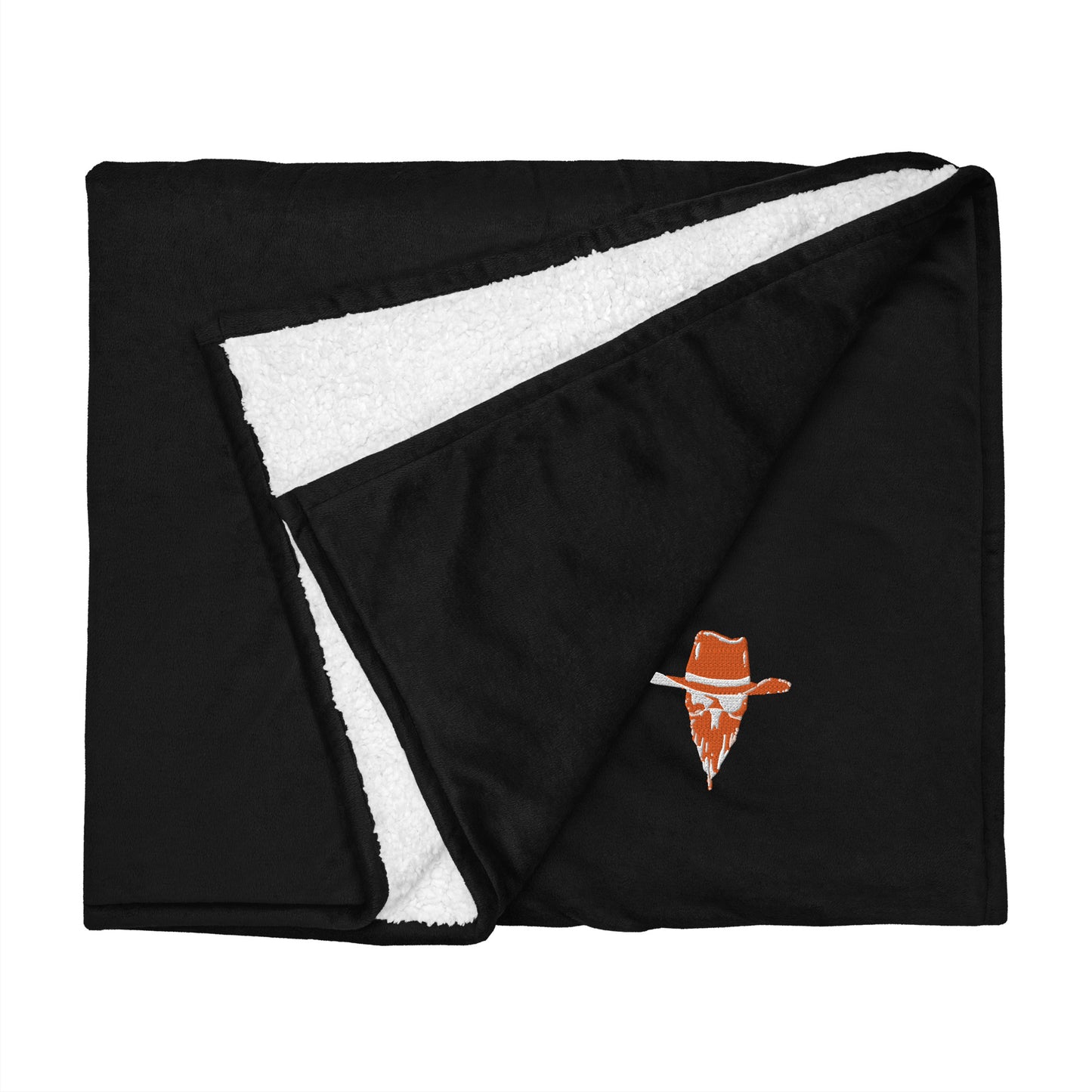 Premium Sherpa Blanket - Cowboy Skull
