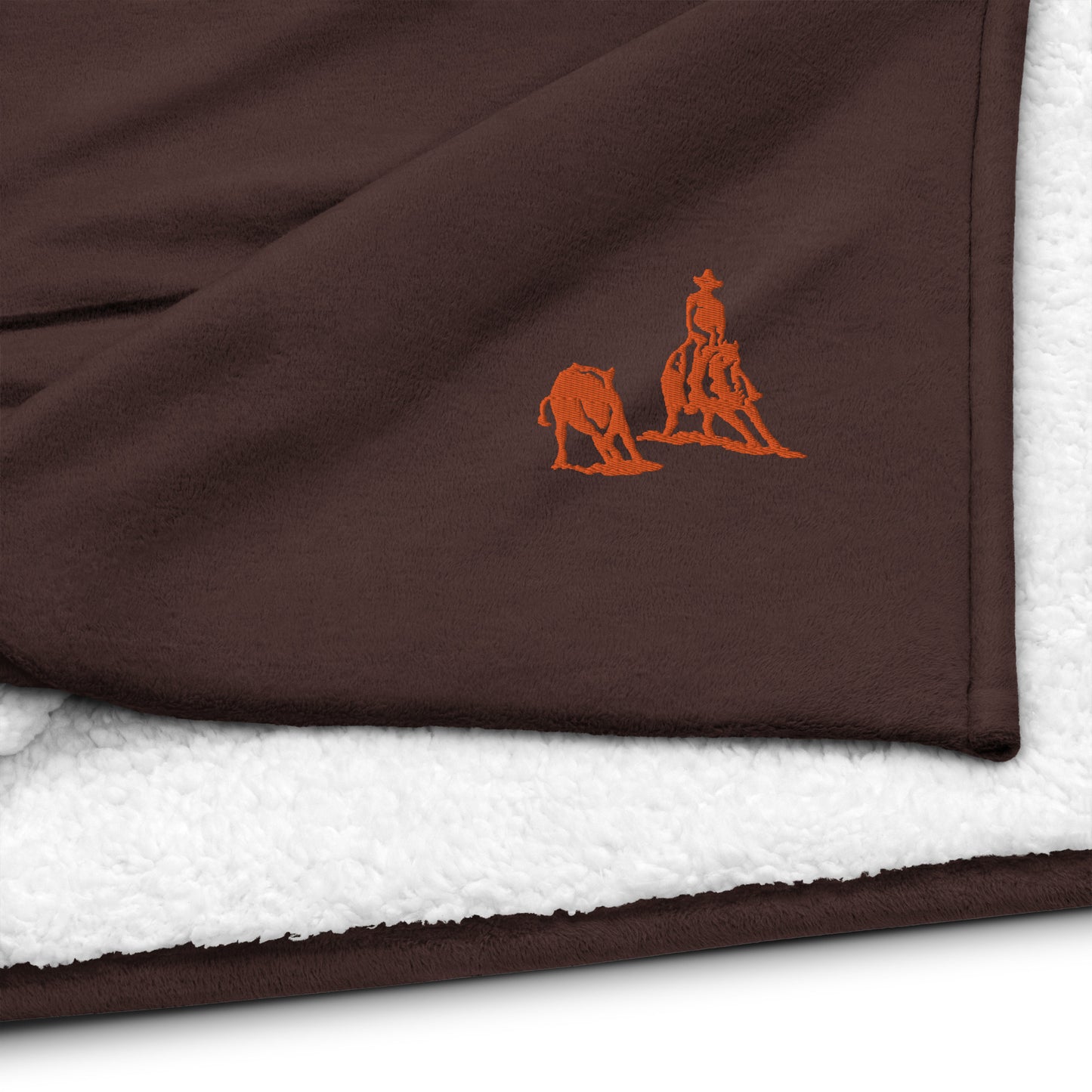 Premium Sherpa Blanket - Cutting Horse