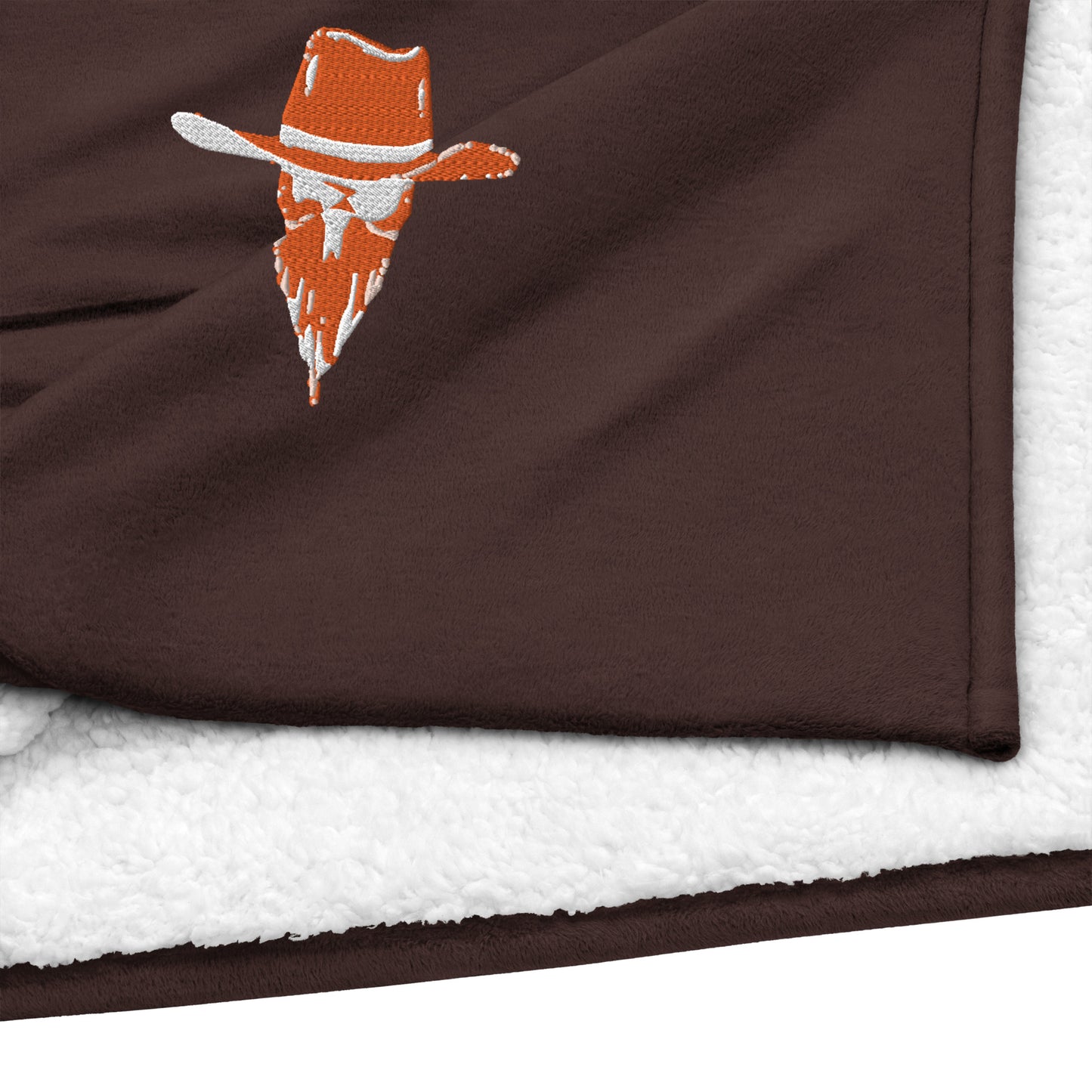 Premium Sherpa Blanket - Cowboy Skull