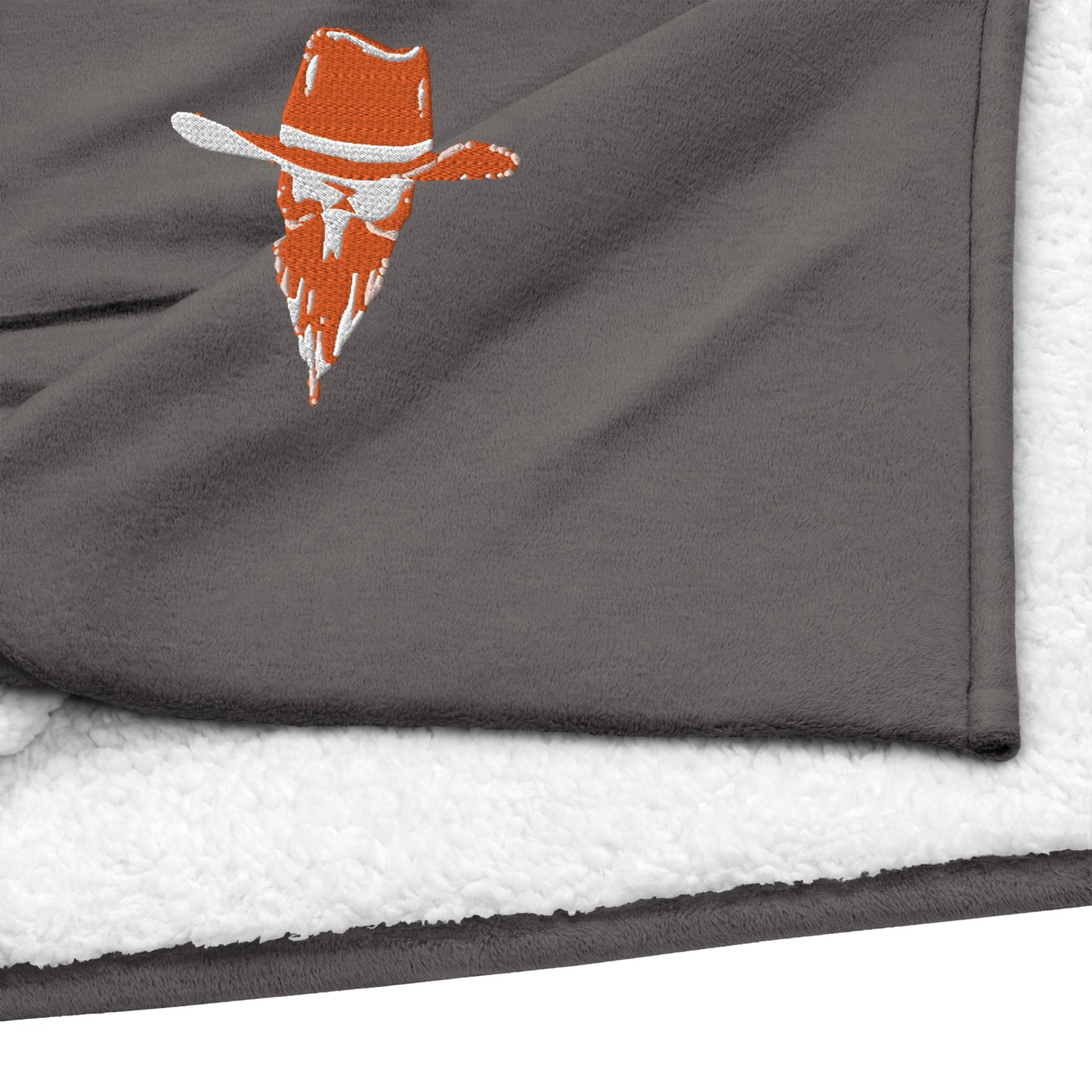 Premium Sherpa Blanket - Cowboy Skull