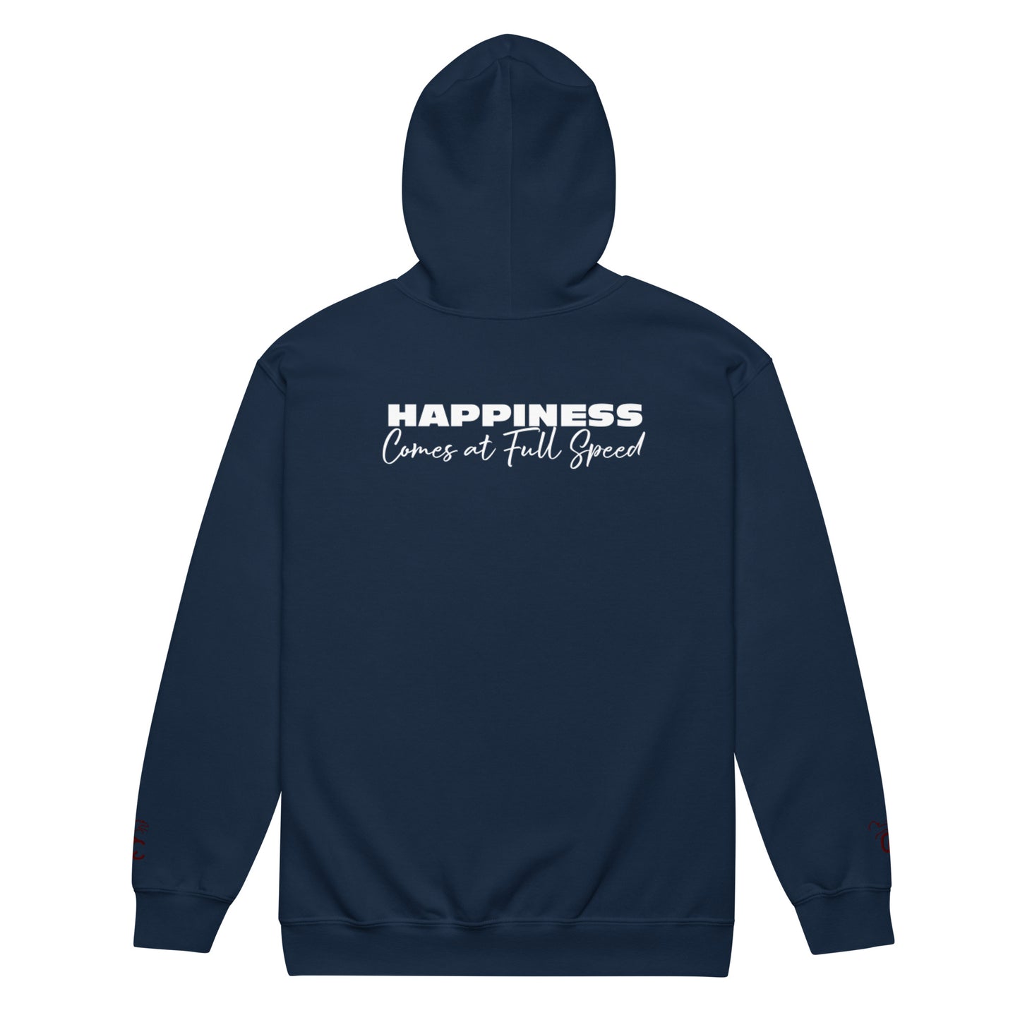 Barrel Racer - Happiness Comes at Full Speed - Unisex heavy blend zip hoodie
