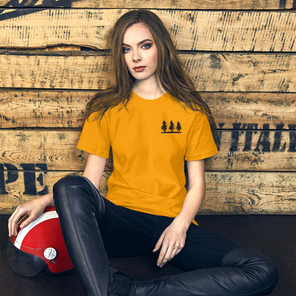 Embroidered T-Shirt/ 3 Cowboys