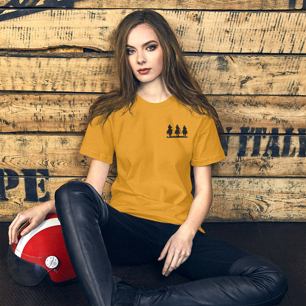 Embroidered T-Shirt/ 3 Cowboys