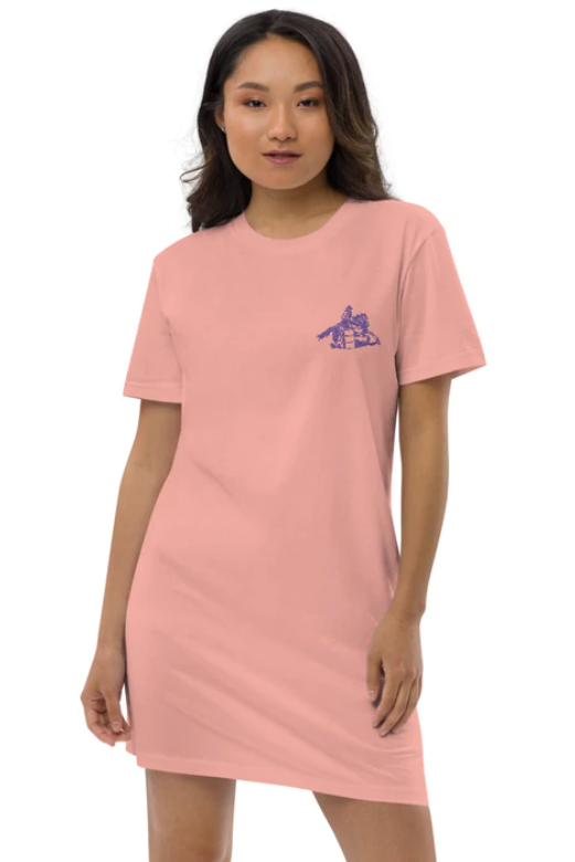 Besticktes T-Shirt-Kleid