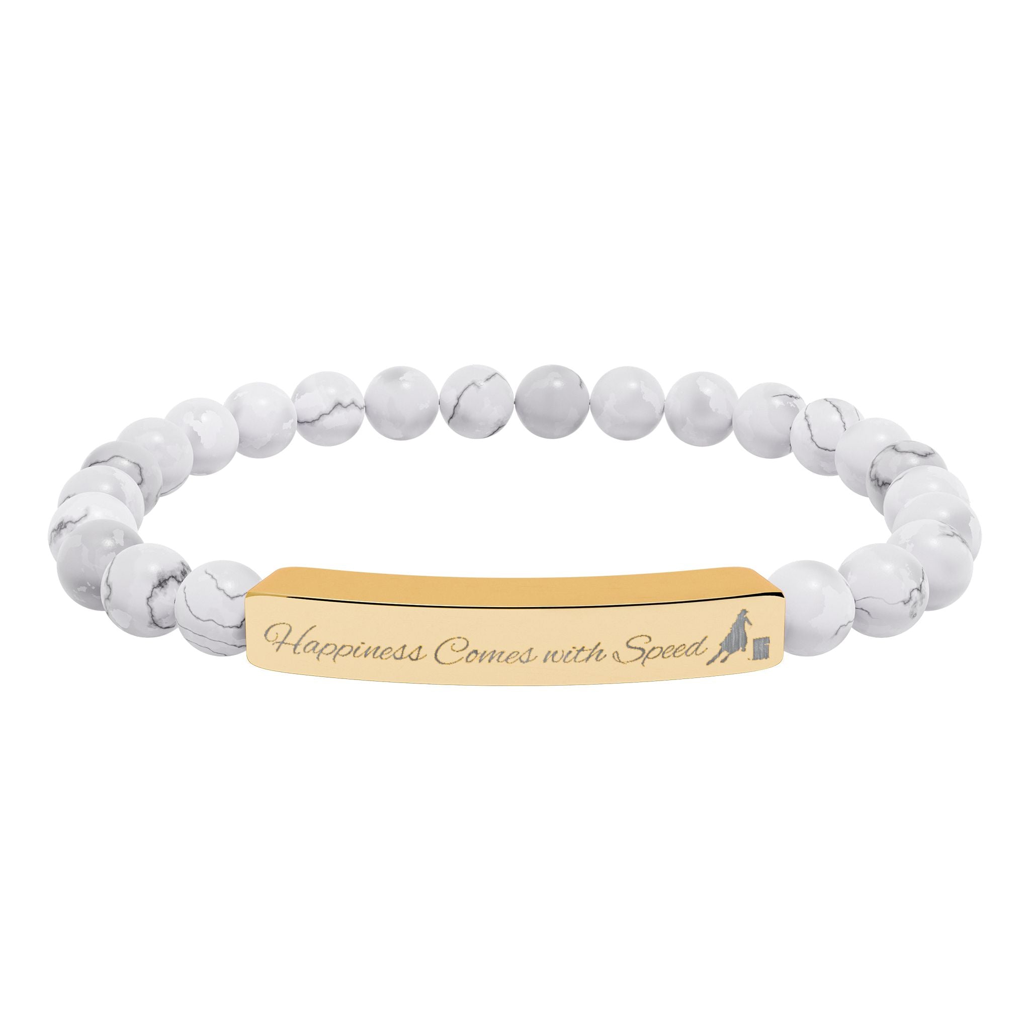 Happiness Comes with Speed – Natural Stone Barrel Racer Bracelet
