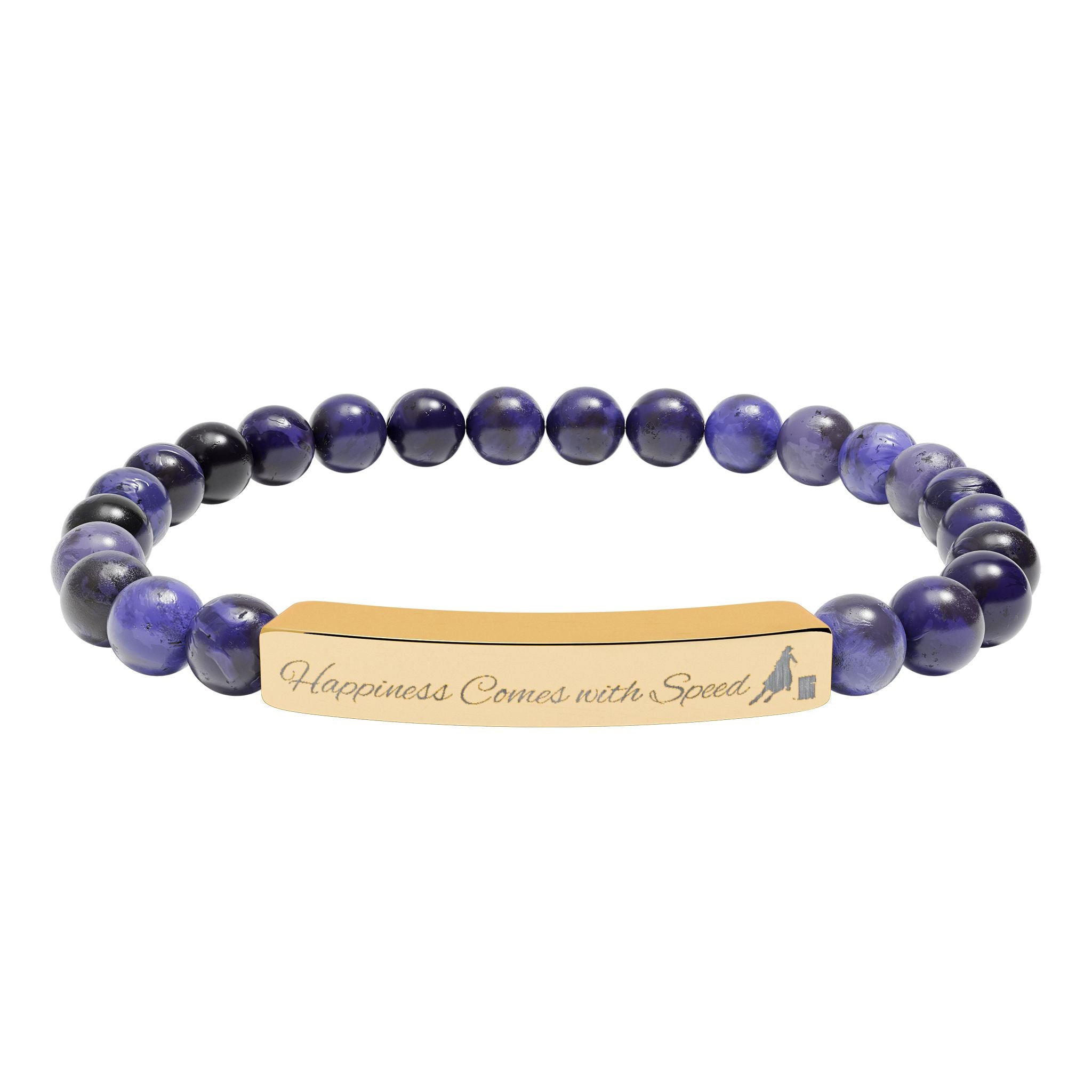 Happiness Comes with Speed – Natural Stone Barrel Racer Bracelet