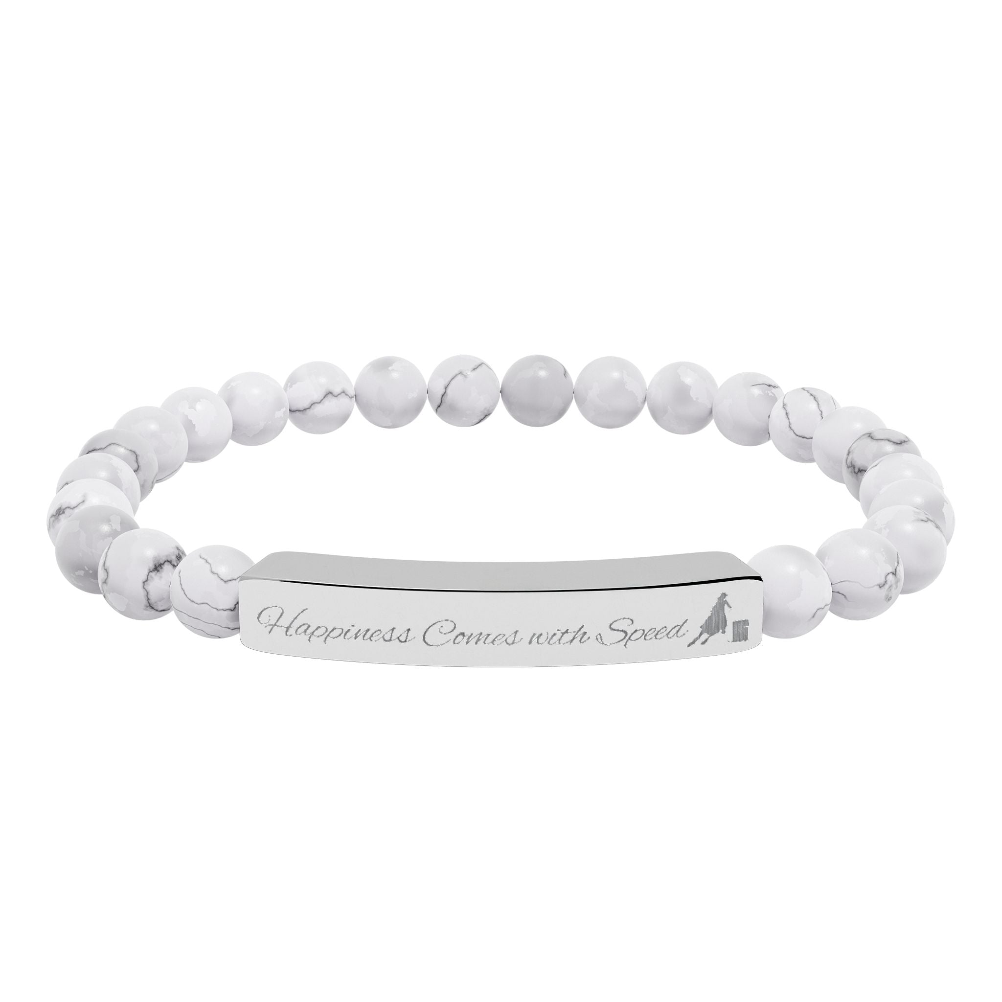 Happiness Comes with Speed – Natural Stone Barrel Racer Bracelet