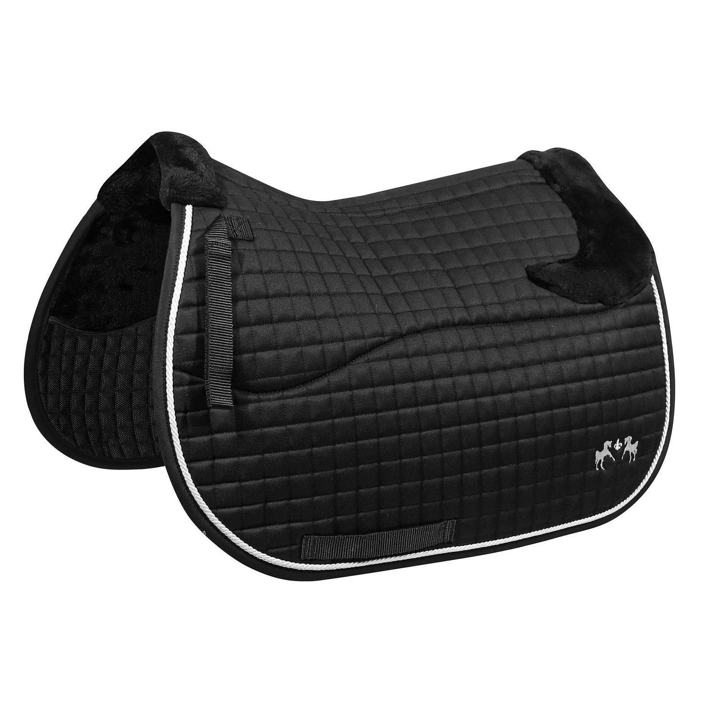 Equine Couture Regal Saddle Pad with White Fleece
