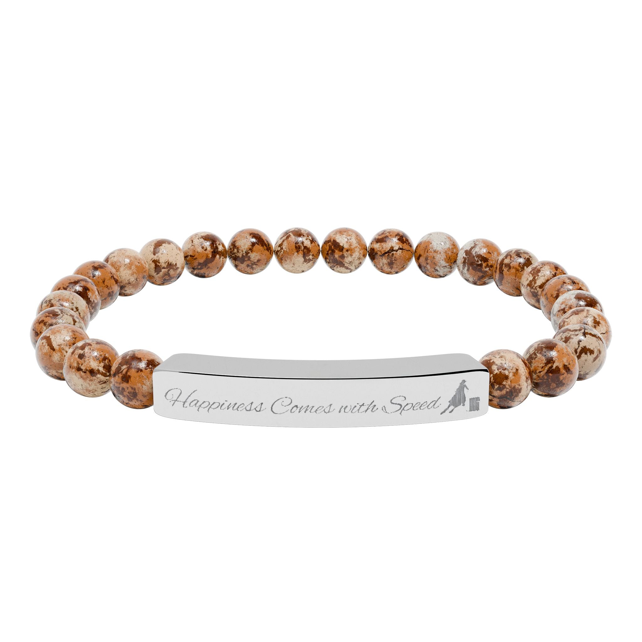 Happiness Comes with Speed – Natural Stone Barrel Racer Bracelet