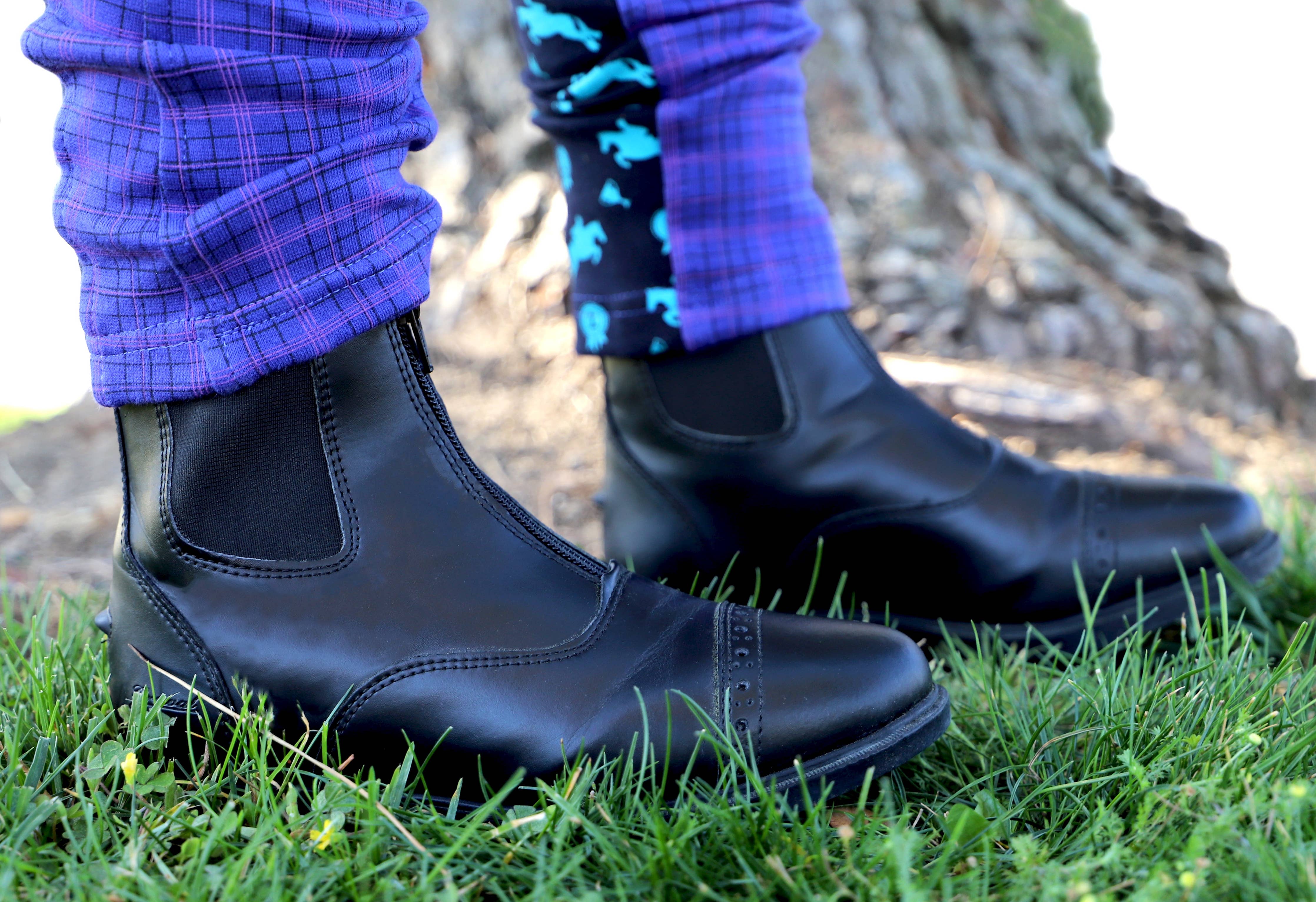 Children's Zip Up Synthetic Paddock Boots