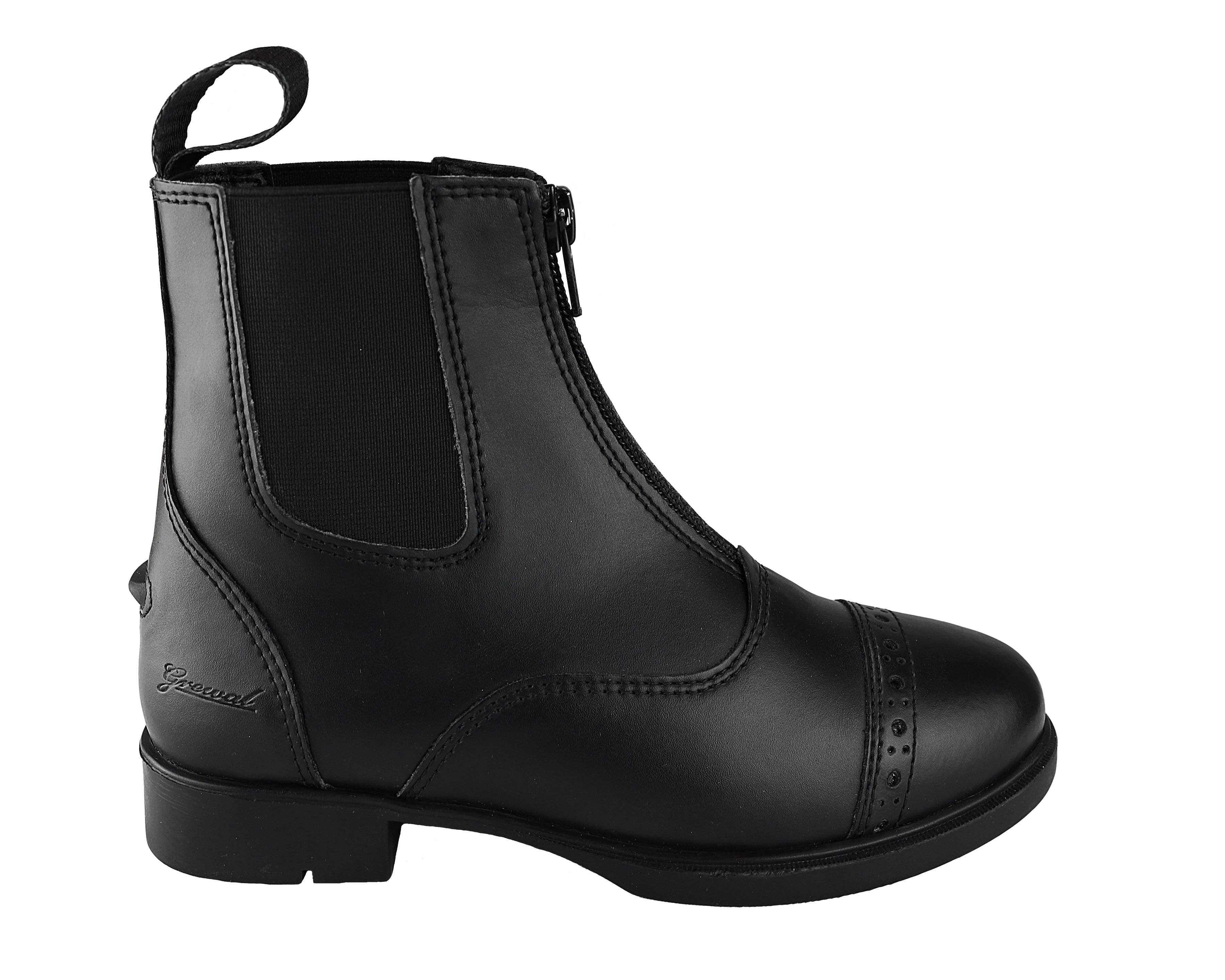 Children's Zip Up Synthetic Paddock Boots