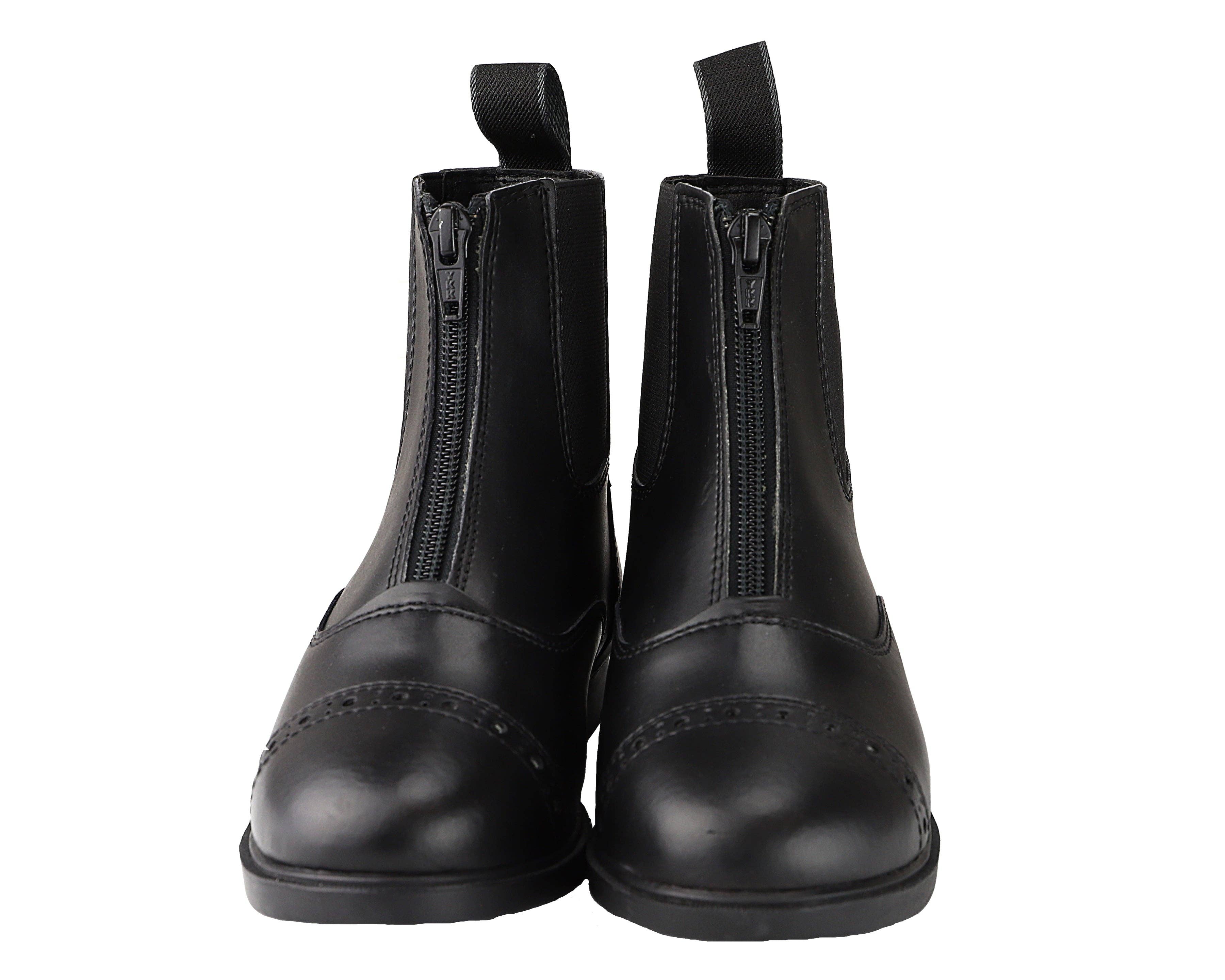 Children's Zip Up Synthetic Paddock Boots