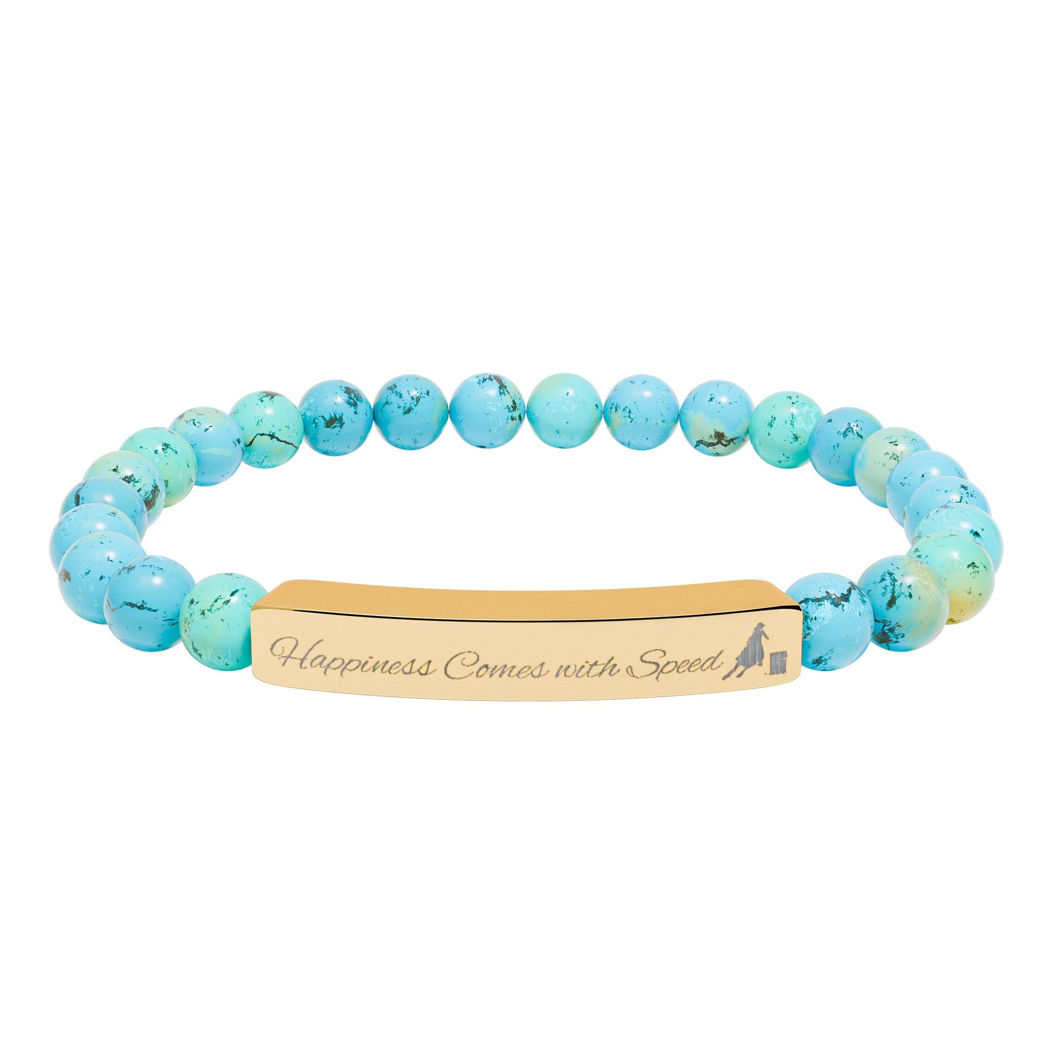 Happiness Comes with Speed – Natural Stone Barrel Racer Bracelet