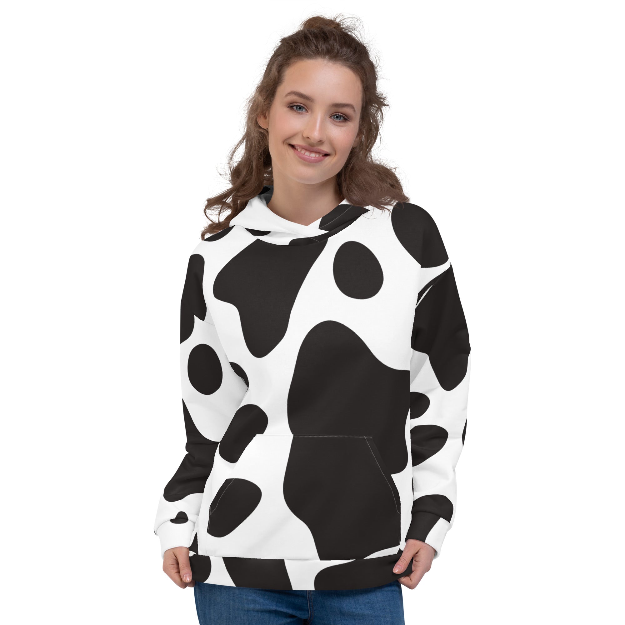 The most popular Cow pattern on a Hoodie
