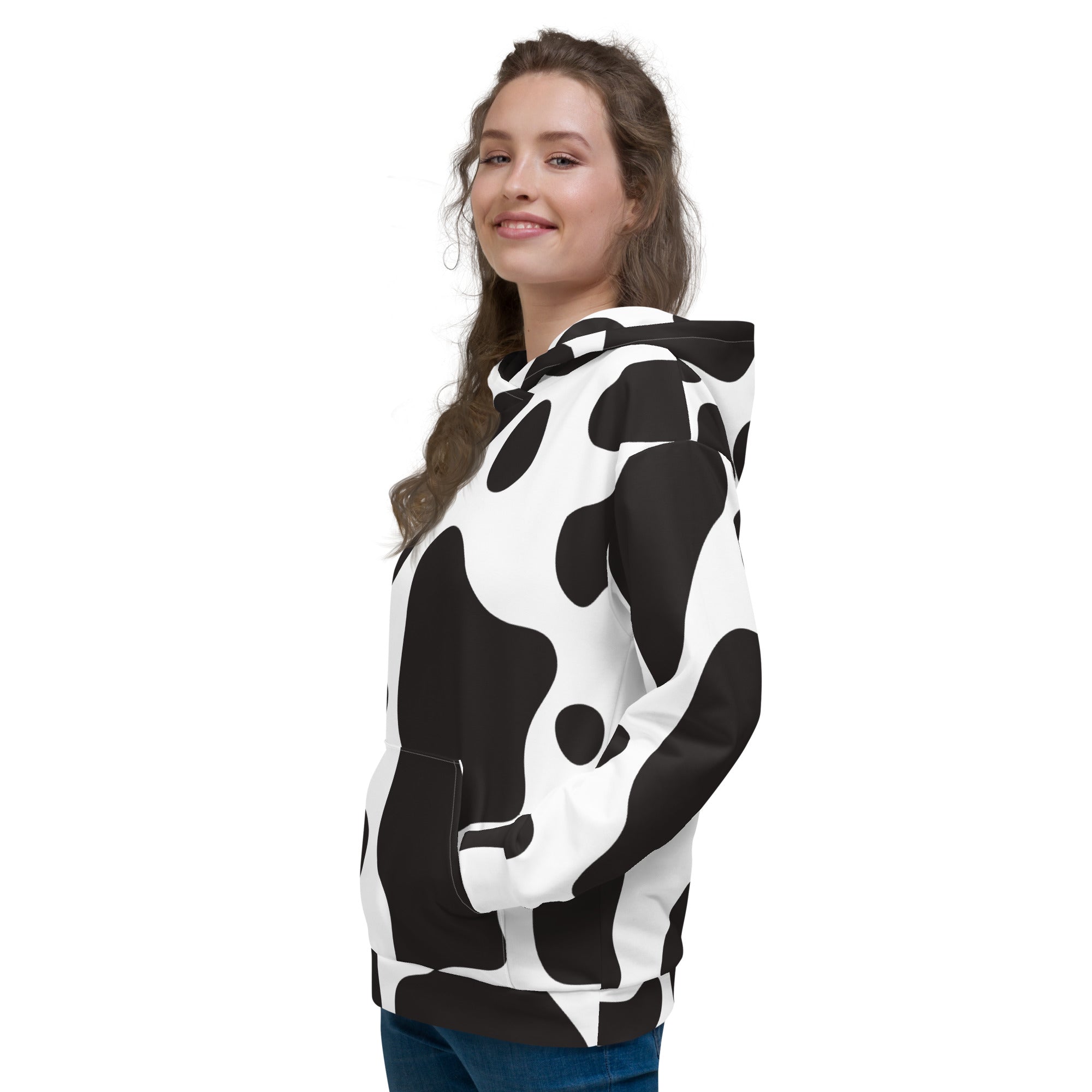 The most popular Cow pattern on a Hoodie
