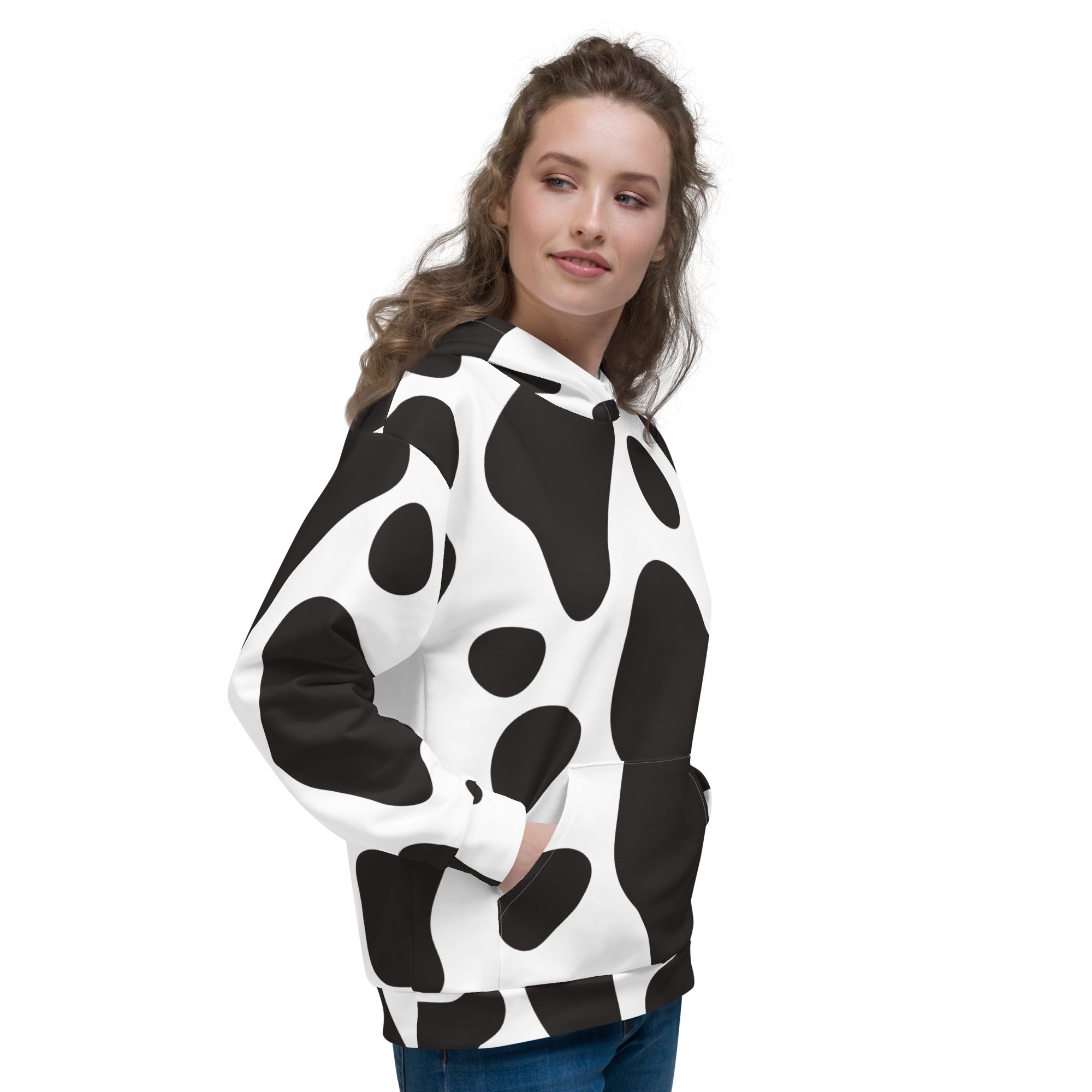 The most popular Cow pattern on a Hoodie