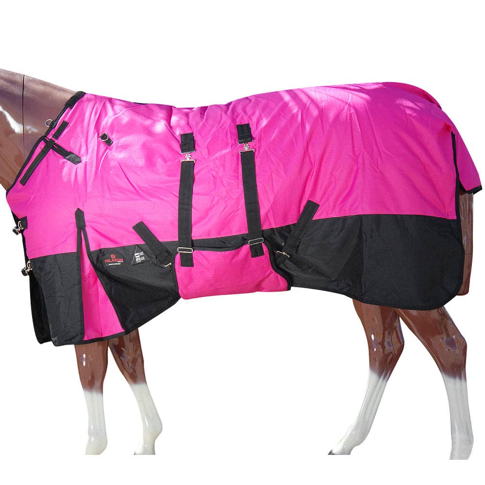 HILASON 1200D Winter Waterproof Poly Horse Blanket Belly Wrap | Turnout Blankets for Horses