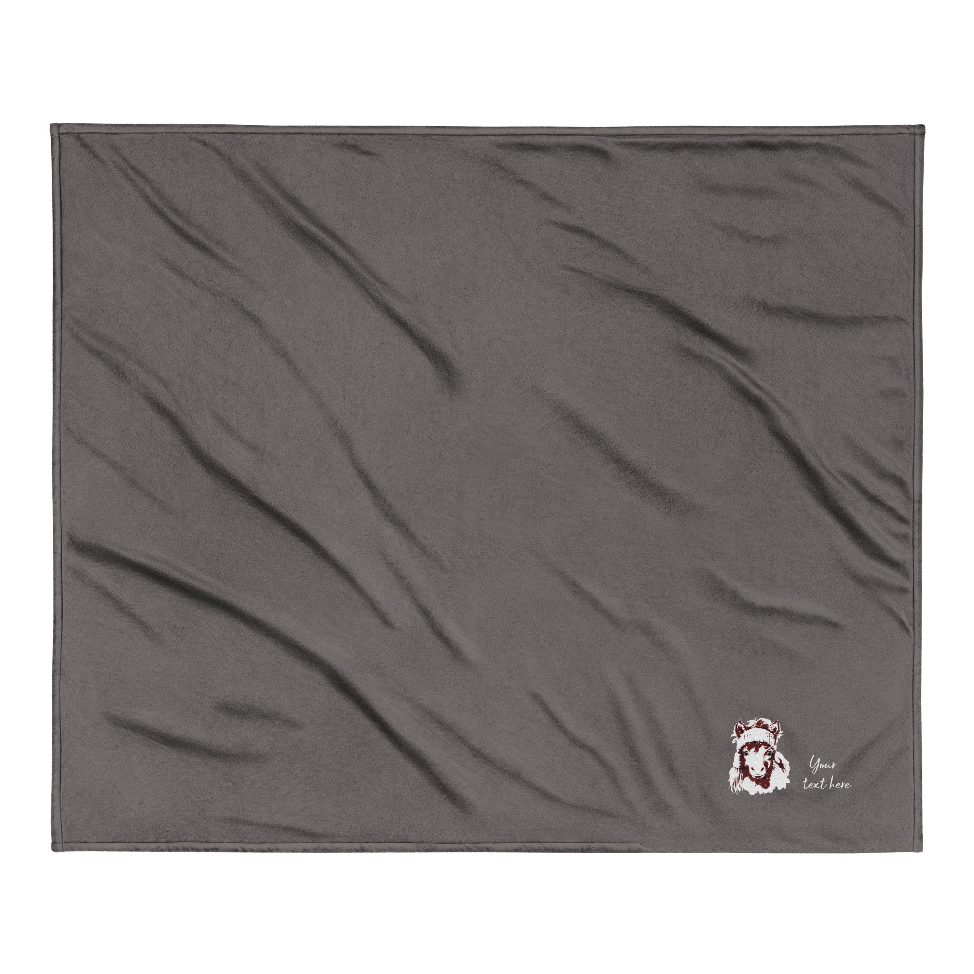 Kleines Pony (individualisierbar) - Premium-Sherpadecke