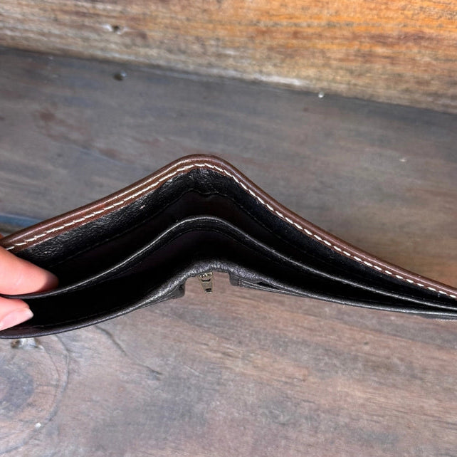 The Beaded Cross Leather Men's Wallet