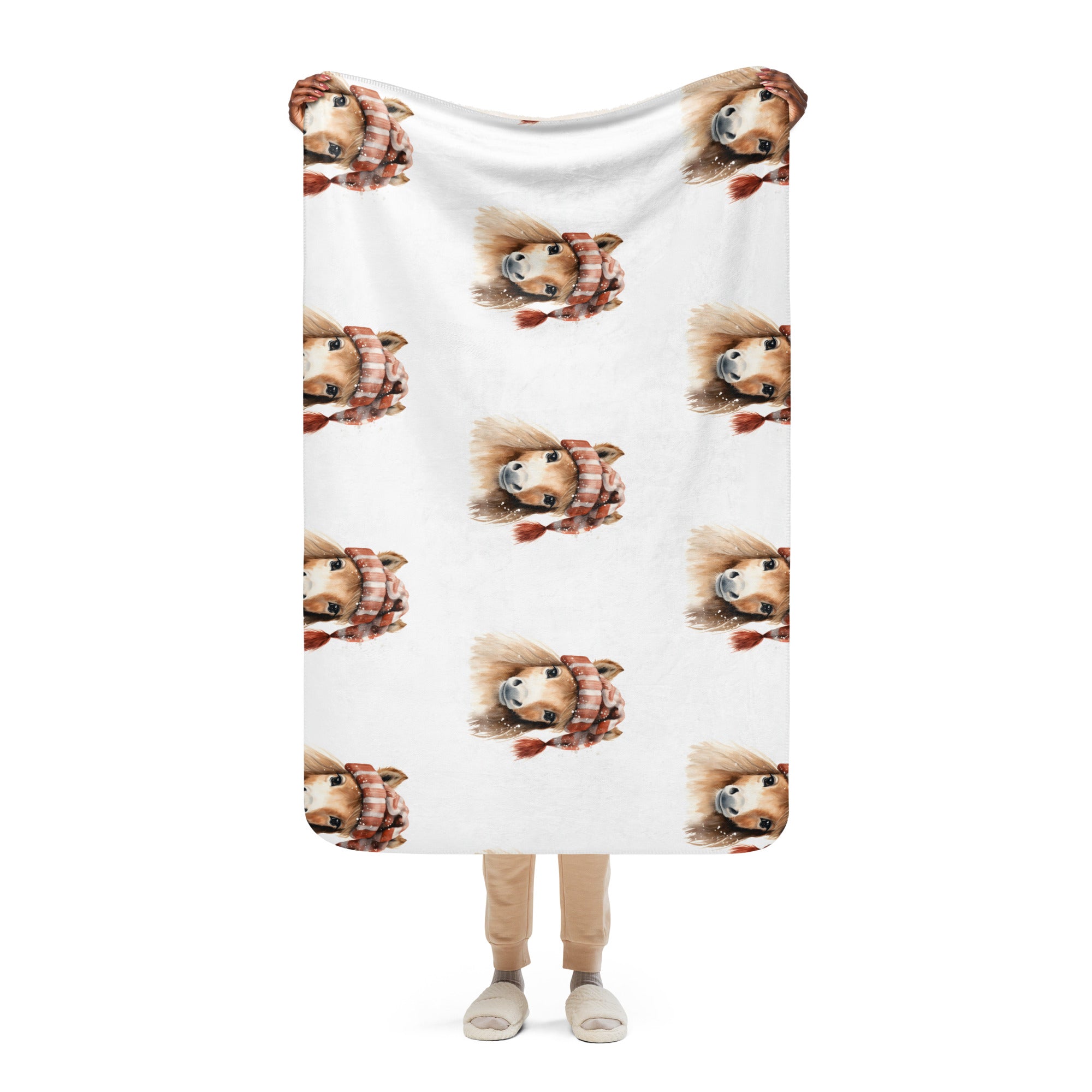 Kleines Pony - Sherpa Decke