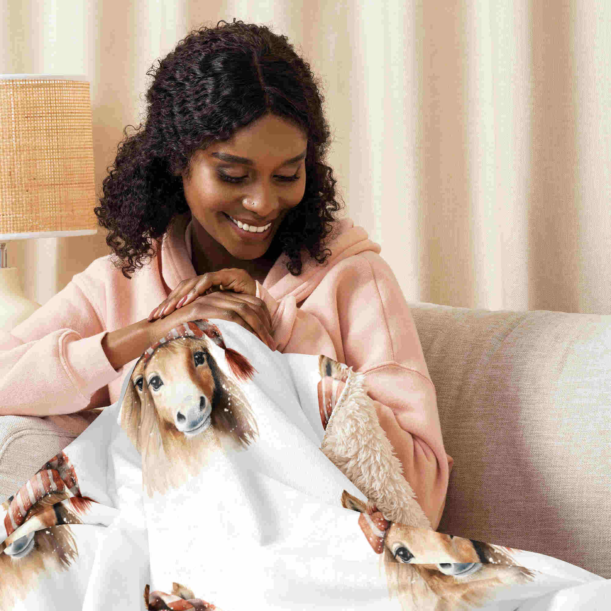 Kleines Pony - Sherpa Decke