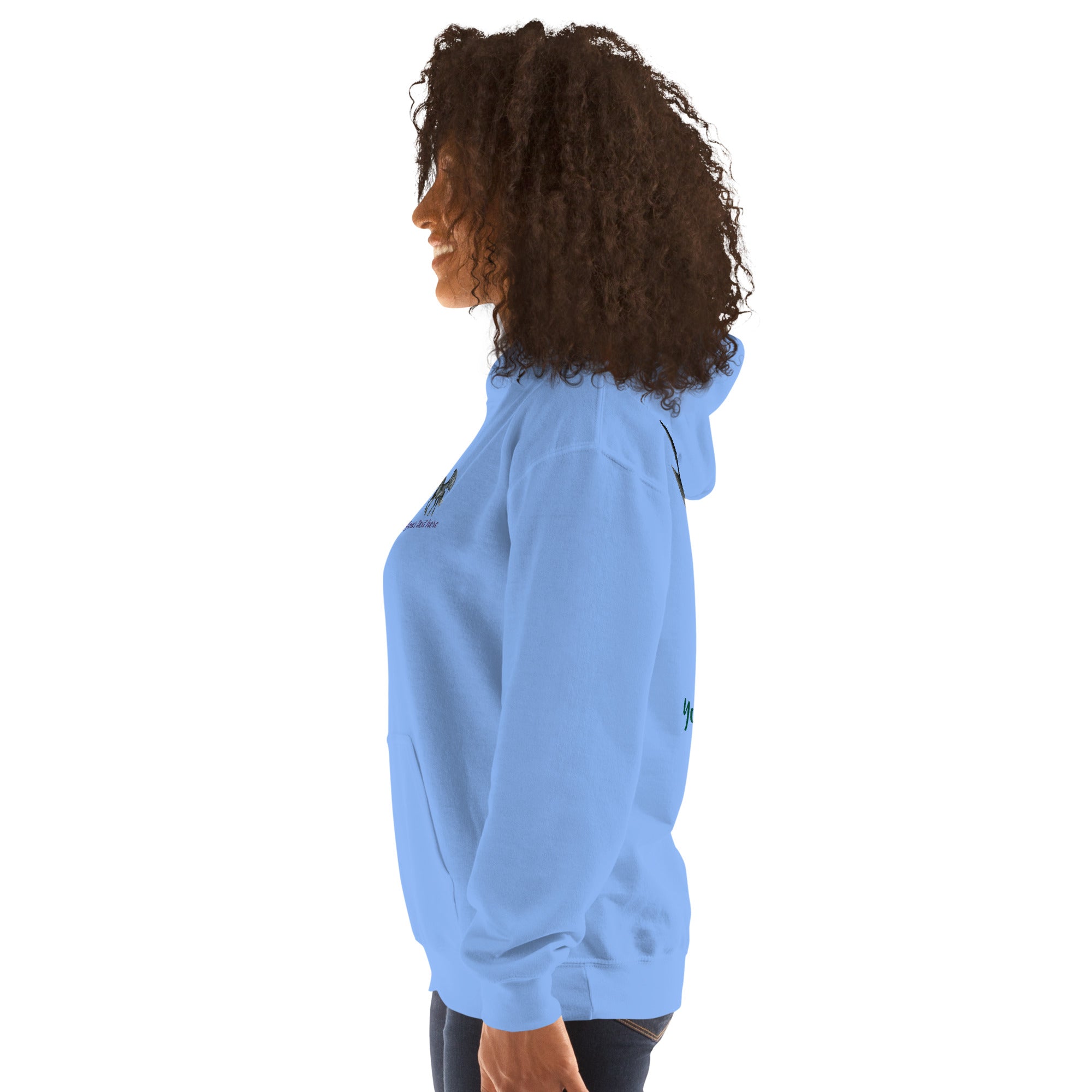 Customizable Western Spooky Hoodie | Embroidered Front & Day of the Dead Cowgirl Back Design - view 55