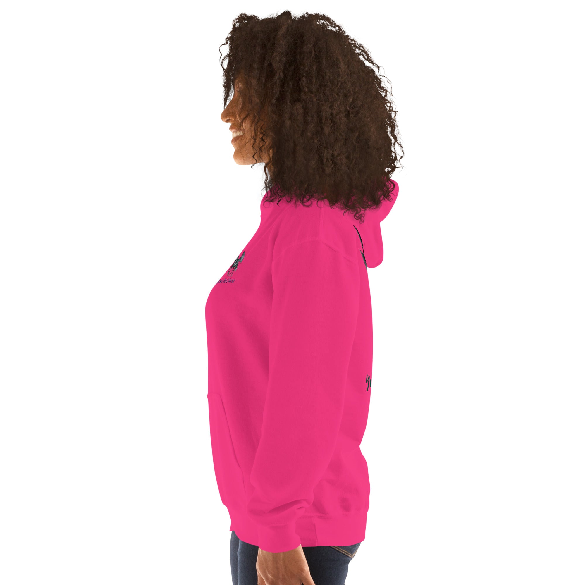 Customizable Western Spooky Hoodie | Embroidered Front & Day of the Dead Cowgirl Back Design - view 29