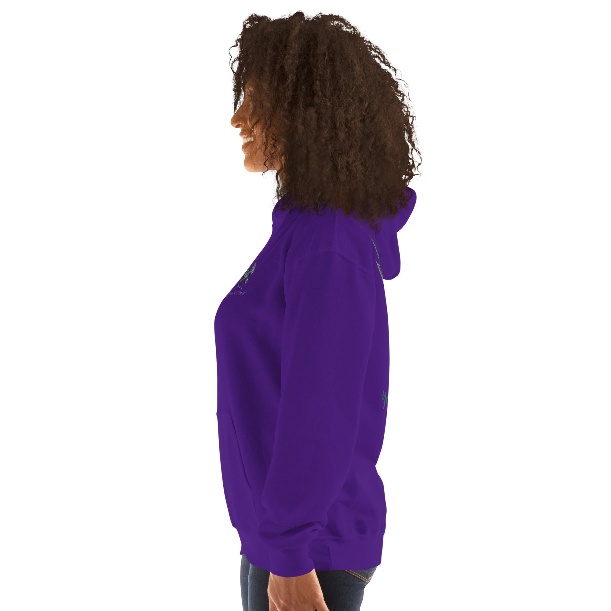 Customizable Western Spooky Hoodie | Embroidered Front & Day of the Dead Cowgirl Back Design - view 8