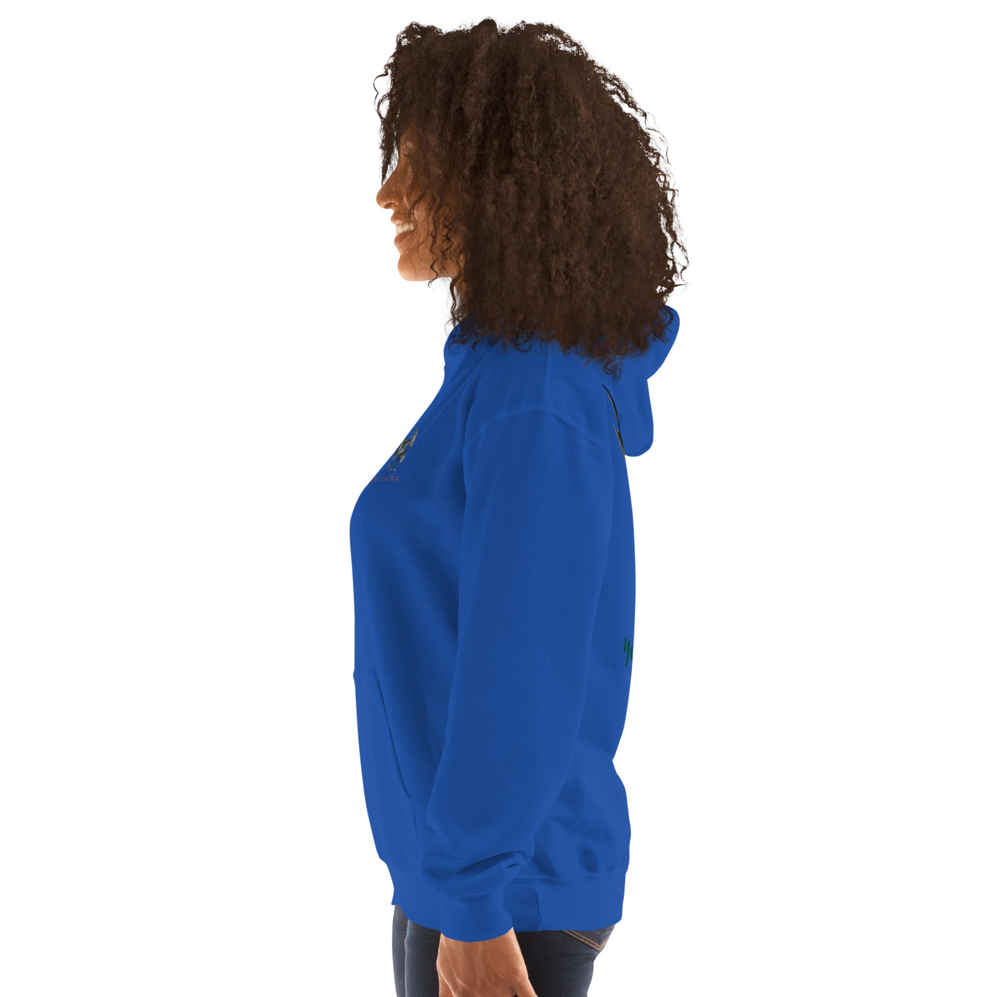 Customizable Western Spooky Hoodie | Embroidered Front & Day of the Dead Cowgirl Back Design - view 22