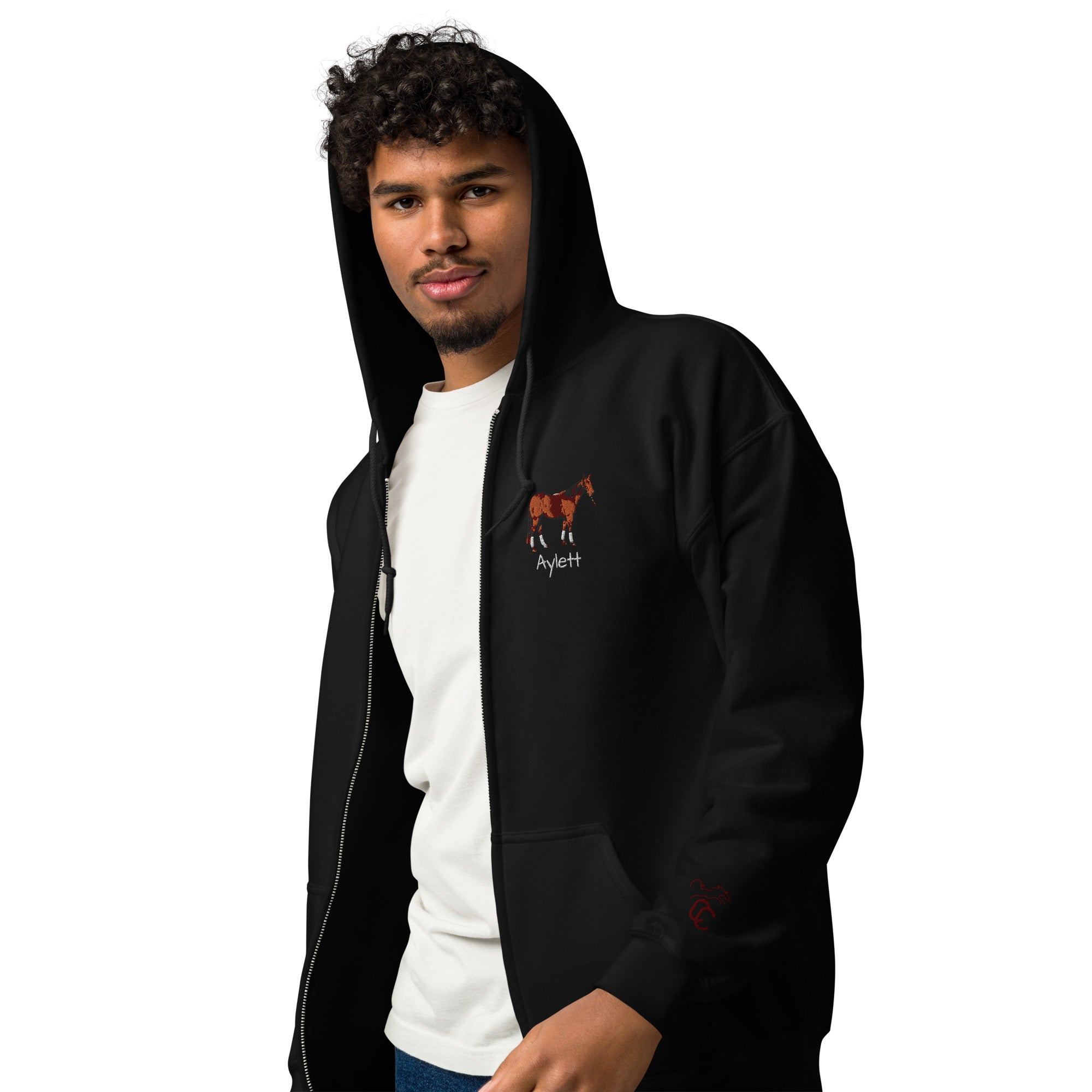 Sandocs Royal Queen „aka Queeny“ Hoody – Unisex-Kapuzenpullover mit Reißverschluss aus schwerer Mischung