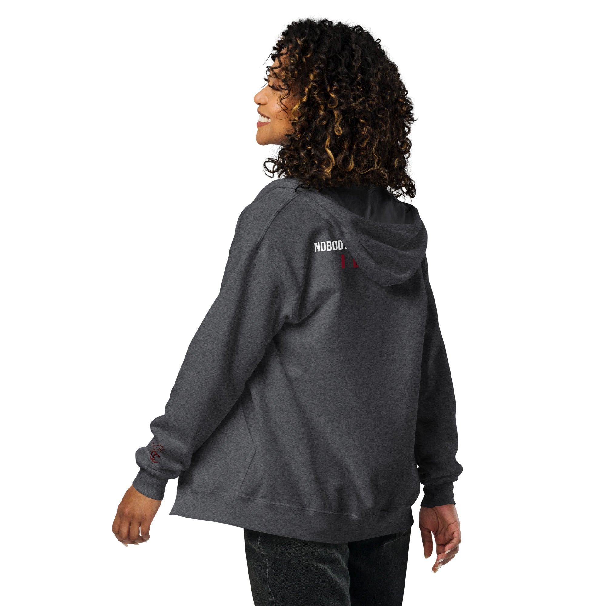 Sandocs Royal Queen „aka Queeny“ Hoody – Unisex-Kapuzenpullover mit Reißverschluss aus schwerer Mischung