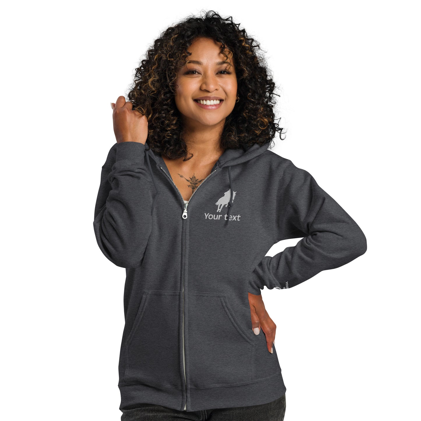 Jumper Hoodie, Dark - NO ONE GIVES ME A CLEAR ROUND