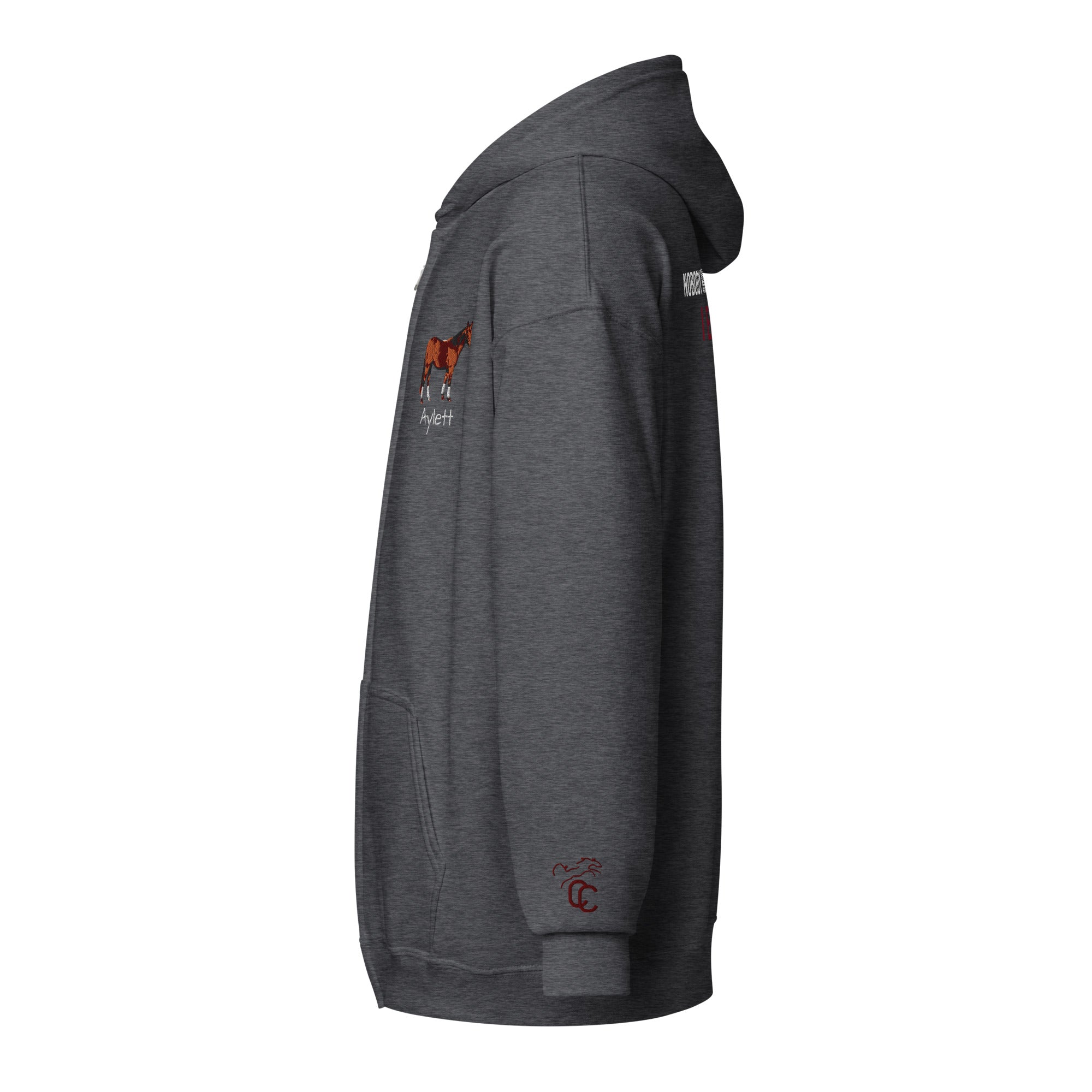 Sandocs Royal Queen „aka Queeny“ Hoody – Unisex-Kapuzenpullover mit Reißverschluss aus schwerer Mischung