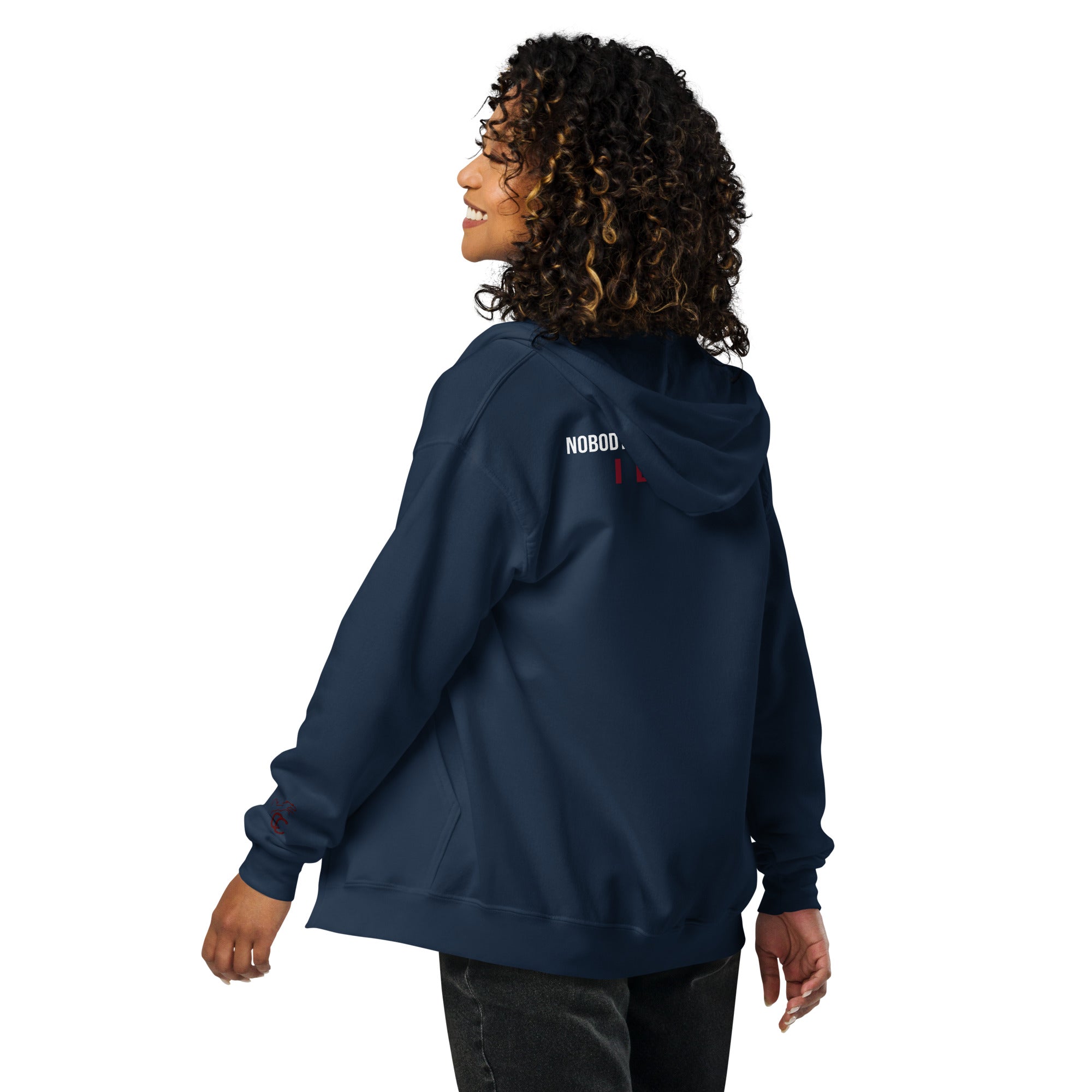 Sandocs Royal Queen „aka Queeny“ Hoody – Unisex-Kapuzenpullover mit Reißverschluss aus schwerer Mischung