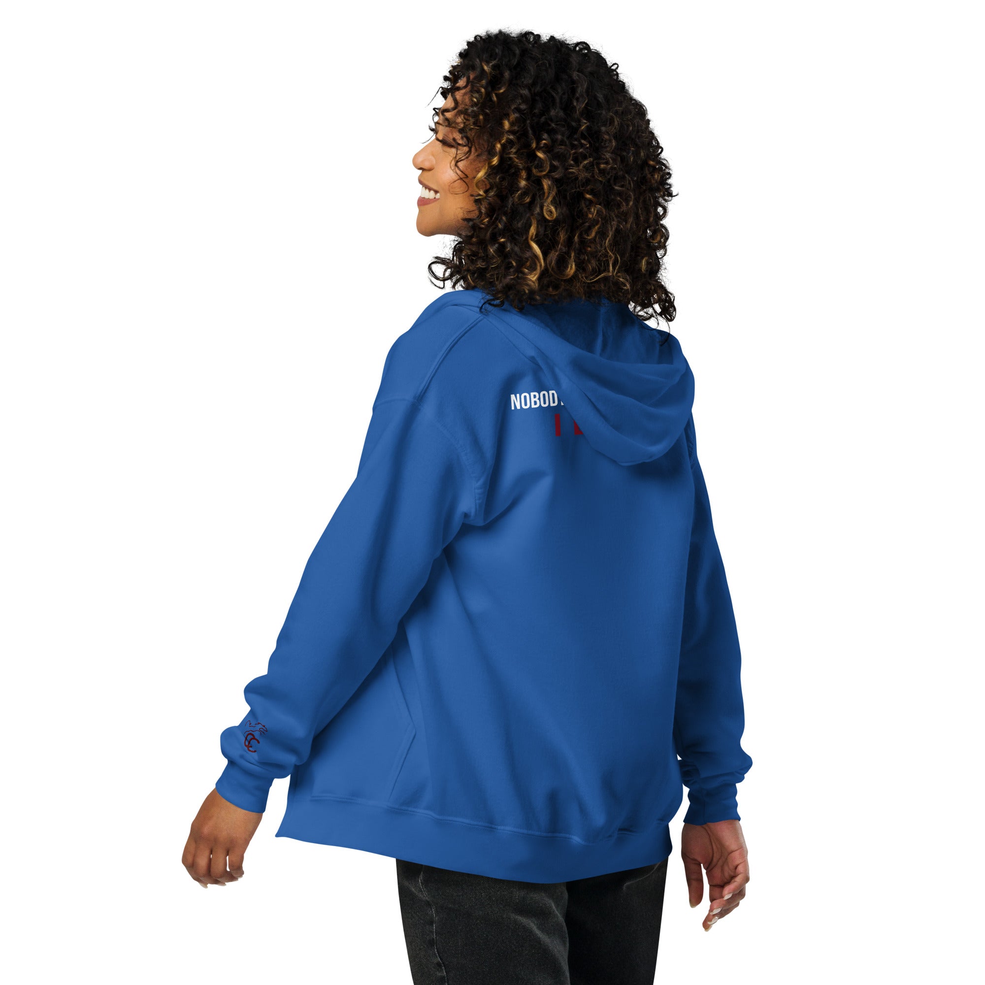 Sandocs Royal Queen „aka Queeny“ Hoody – Unisex-Kapuzenpullover mit Reißverschluss aus schwerer Mischung
