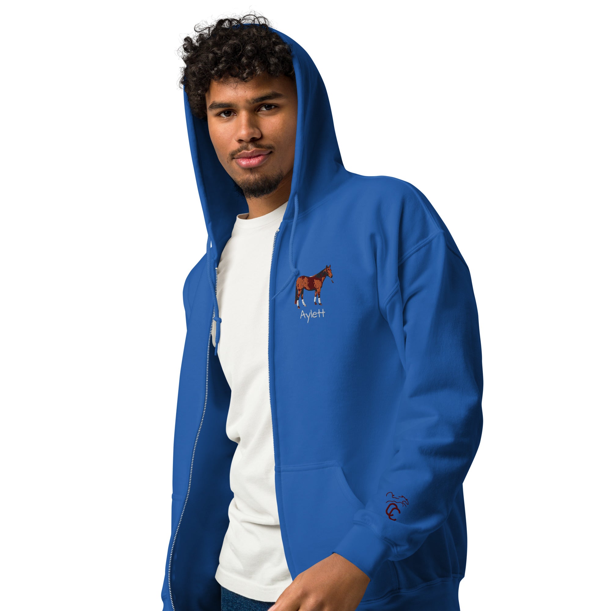Sandocs Royal Queen „aka Queeny“ Hoody – Unisex-Kapuzenpullover mit Reißverschluss aus schwerer Mischung