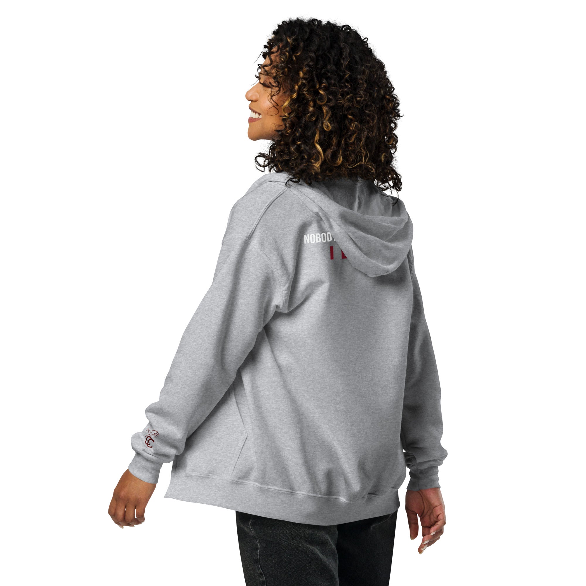 Sandocs Royal Queen „aka Queeny“ Hoody – Unisex-Kapuzenpullover mit Reißverschluss aus schwerer Mischung
