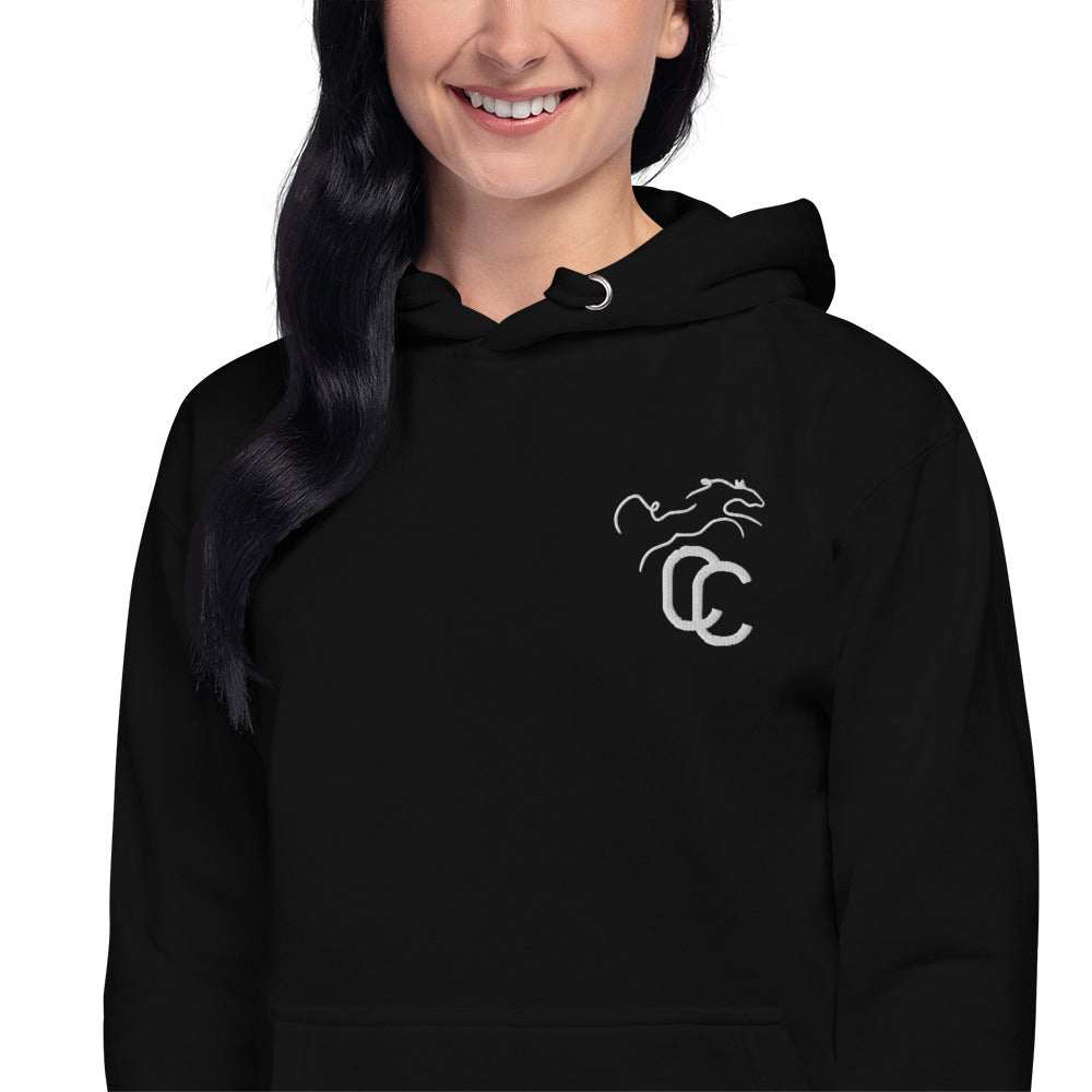 Kapuzenpullover mit Logo „Double C Ranch“