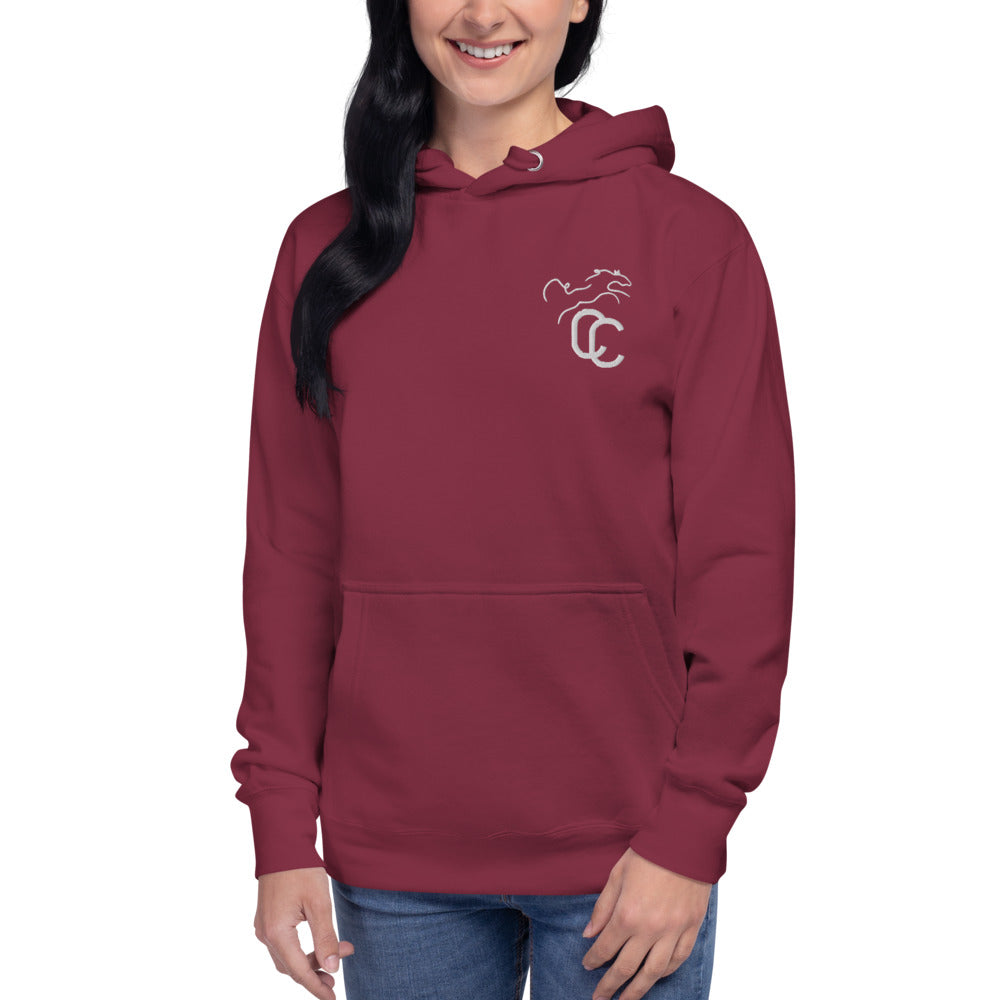 Kapuzenpullover mit Logo „Double C Ranch“