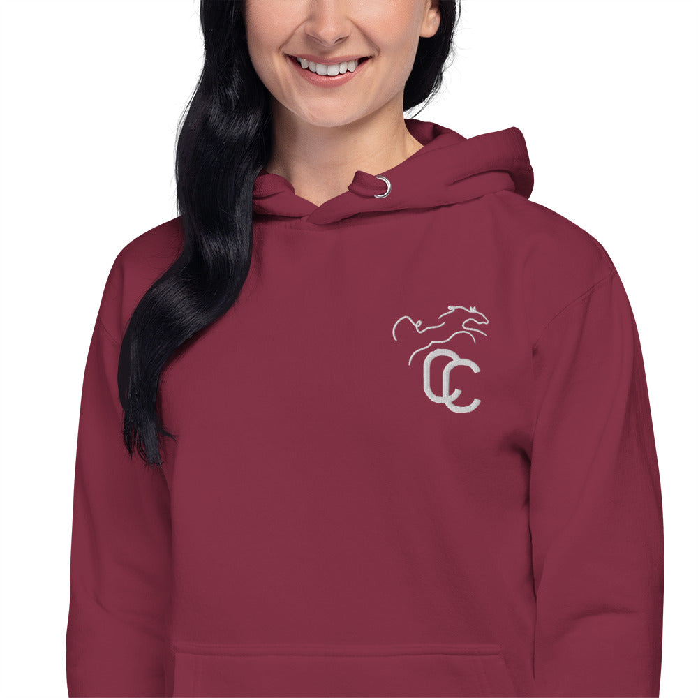 Kapuzenpullover mit Logo „Double C Ranch“